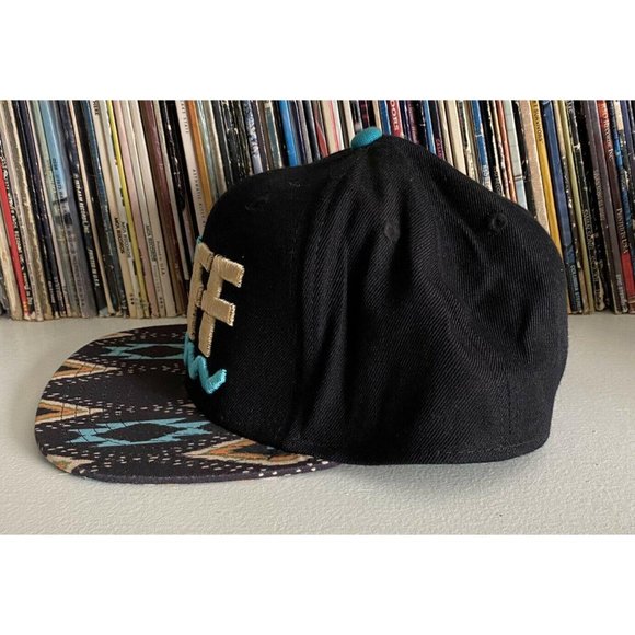 Neff Raised Logo Aztec Tribal Bill Snapback Cap Hat - Picture 2 of 6